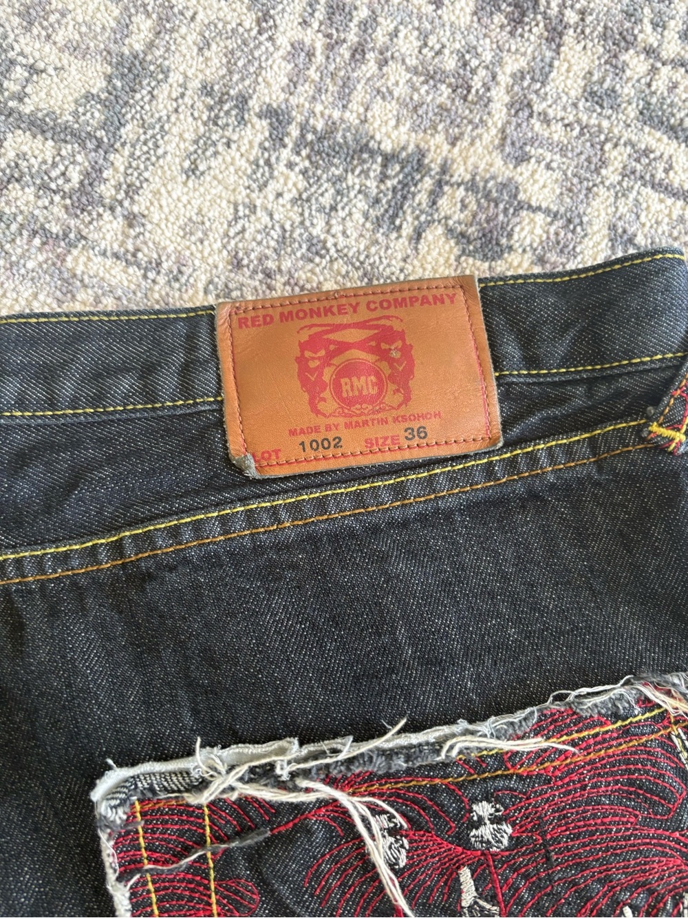 Men's Dark Wash Denim Jean Shorts - Classic Relaxed Fit - Picture 12 of 14